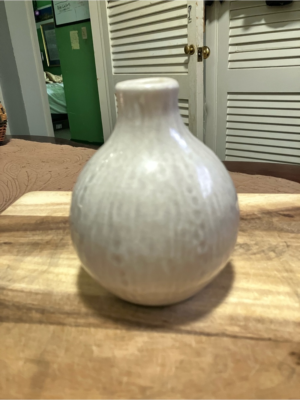 Bright Ceramic Small Teardrop Vase